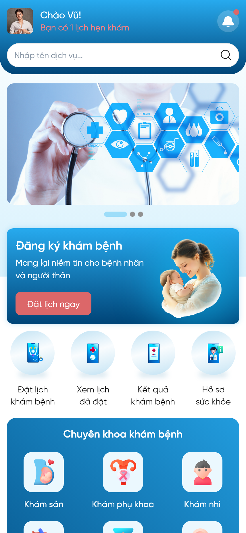 App Bệnh viện / Phòng khám